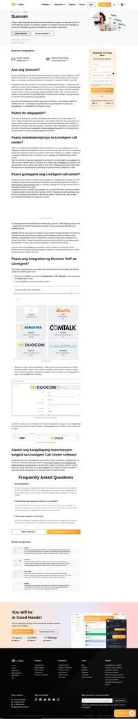 Ang pag-integrate ng Duocom VoIP provider sa LiveAgent call center ay madali at mabilis lang. Ipapakita ng article na ito kung paano.