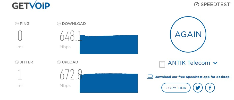 Download at upload speed