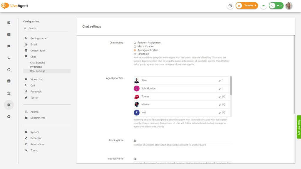 libre-software-pamamahala-kustomer-Chat-Pagruruta-LiveAgent