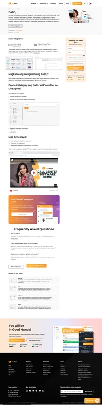 Tinutulungan ng hallo, ang mga negosyante sa kanilang business internet, telephony, at cloud services. Alamin ang detalye ng hallo, integration sa LiveAgent.