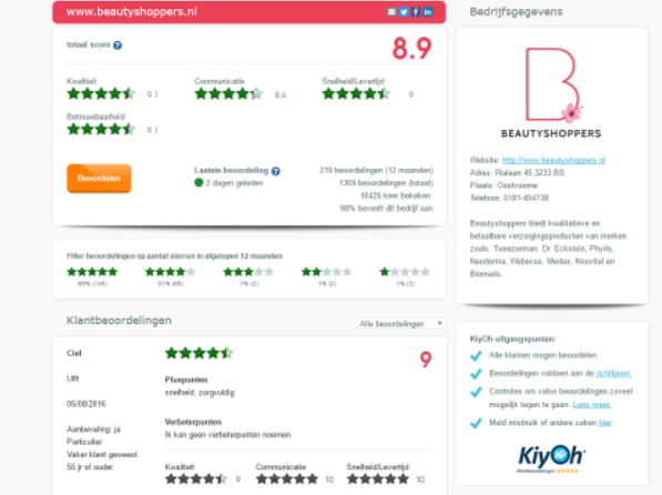 KiyOh review plaform