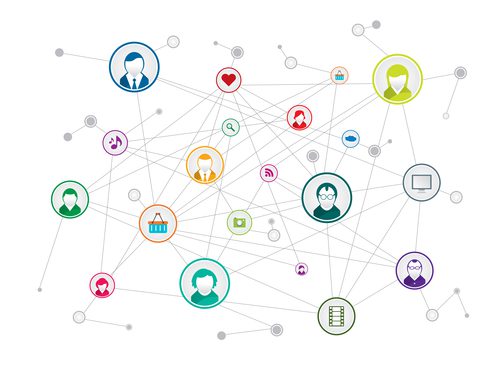 Social network illustration