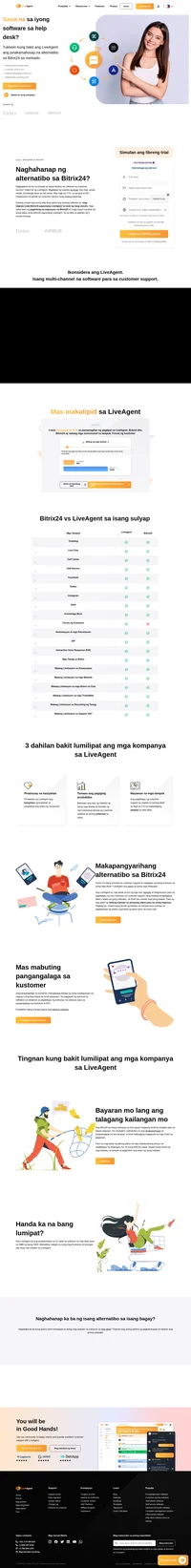 Ang LiveAgent ay mas sulit kumpara sa ibang mga solusyon sa help desk. Ang LiveAgent ay nag-aalok ng mga tools, tampok, at mga integrasyon para sa mas mahusay na customer support. Madali lang ang pagbigay ng support dahil sa higit 175+ tampok sa help desk.