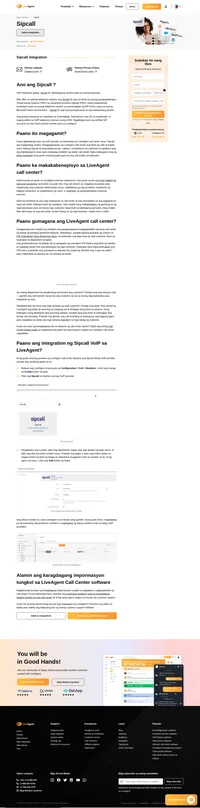 Ang paggamit ng mga Sipcall VoIP number sa LiveAgent call center ay sobrang dali na lang. Basahin ang article namin para malaman ang detalye.