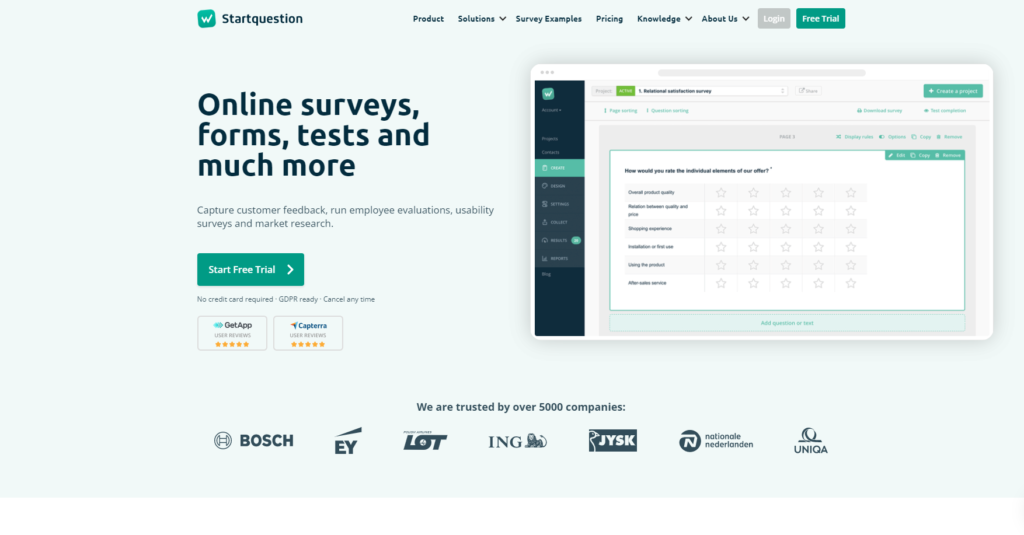 home page ng StartQuestion