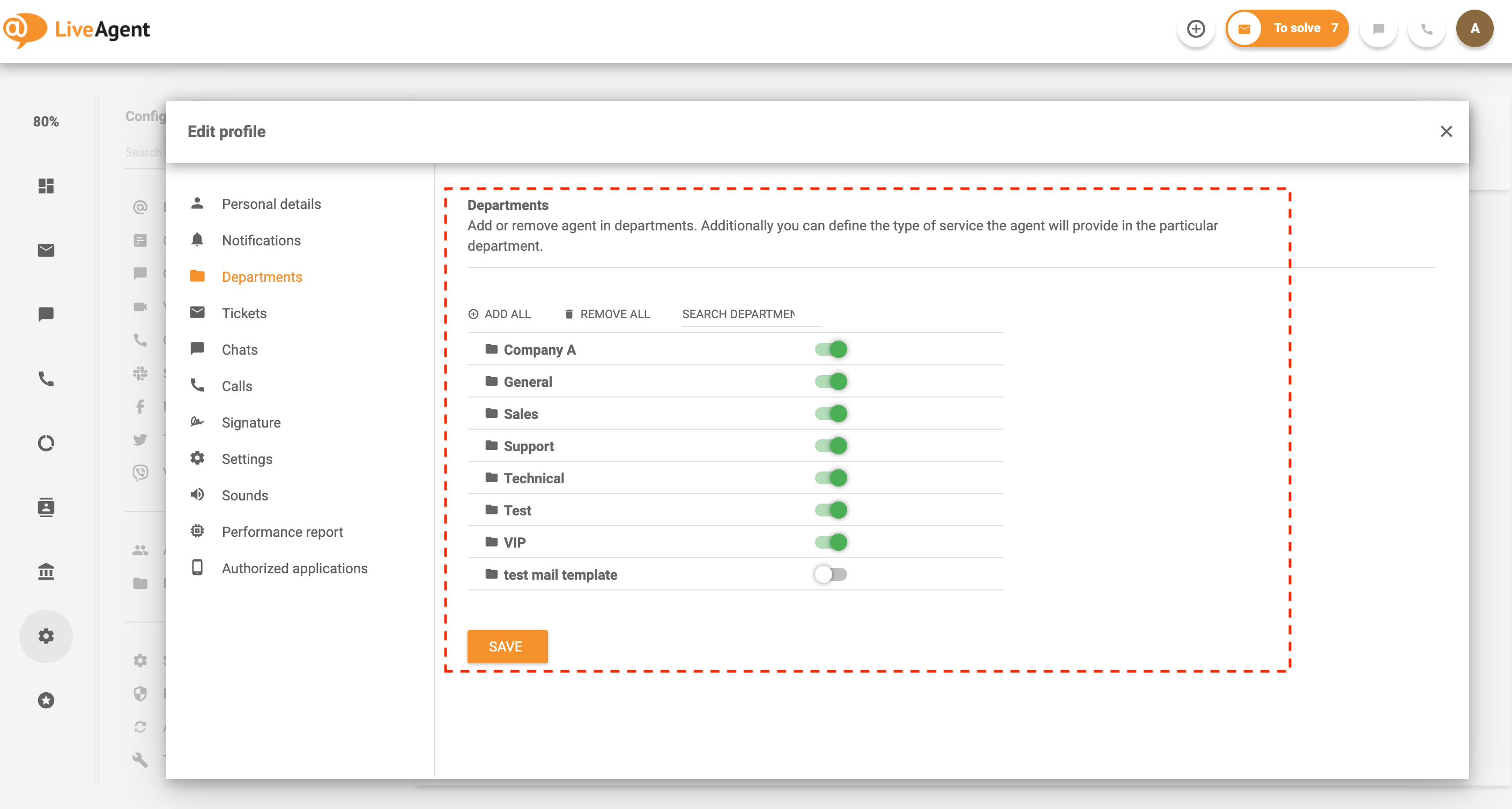 Magtalaga-ahente-sa-departamento-LiveAgents