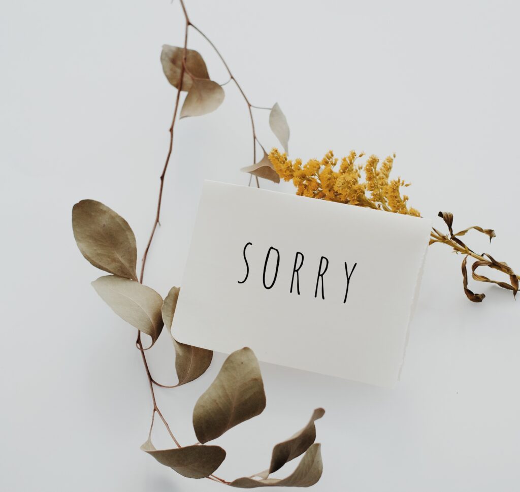 sobre ng paghingi ng patawad