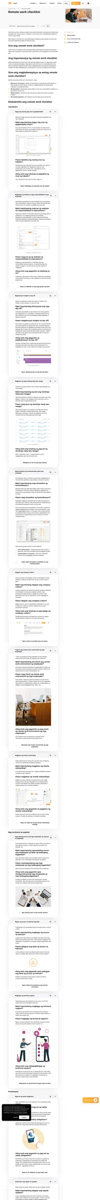 Pinagsama-sama namin ang free-to-download na guide para tulungan kayong magsimula sa remote work. Makakuha ng tips, advice, at ang aming top resources sa pag-manage ng team nang remote.