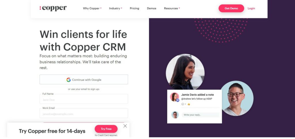 copper-homepage Copper homepage