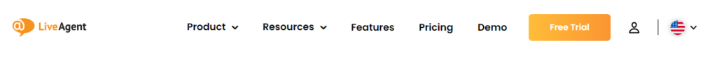 LiveAgent header