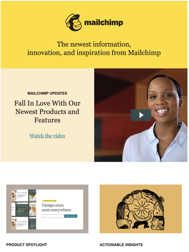 Mailchimp bagong blog post template