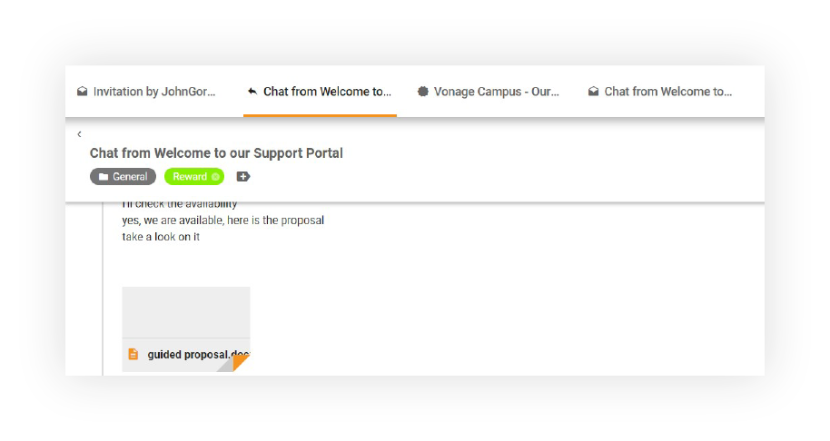 Multiple ticket tabs by LiveAgent